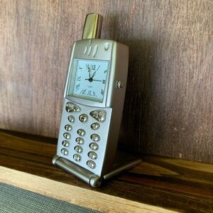 NEW Flip Cellphone Clock Miniature